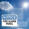 Signmission Fire Alarm Panel OSHA Notice Sign, Plastic, 10in W x 7in L, 2PK OS-2PACK-NS-P-710-L-12535 - alternate 2